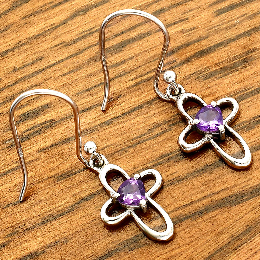 Amethyst Earrings T-1011 DGTE01054_C