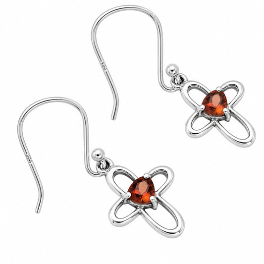 Hessonite Garnet Earrings T-1011 DGTE01054_E