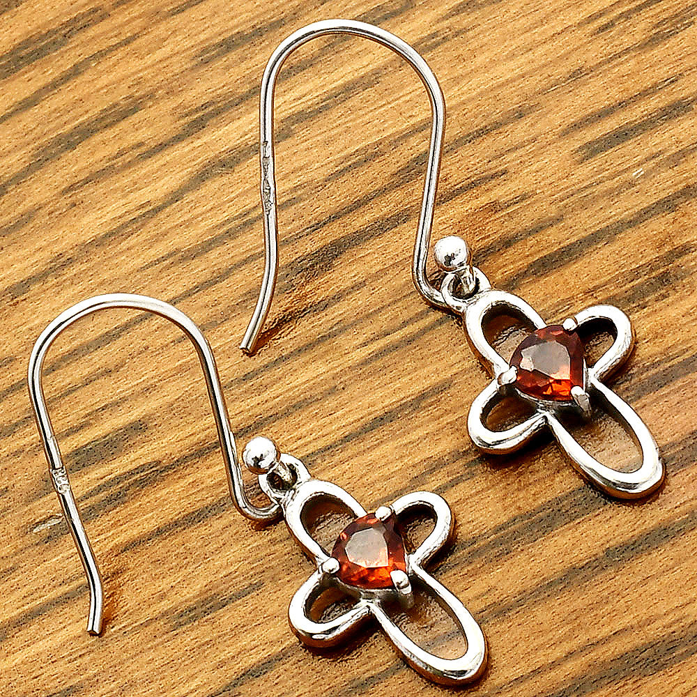 Hessonite Garnet Earrings T-1011 DGTE01054_E