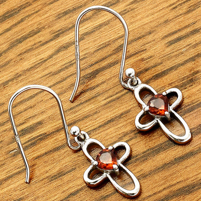 Hessonite Garnet Earrings T-1011 DGTE01054_E