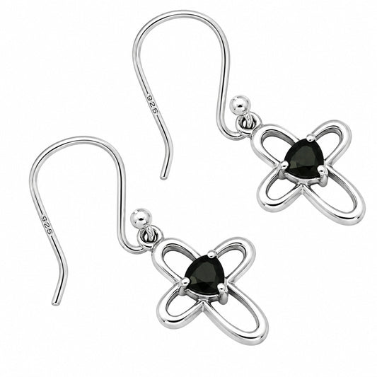 Black Onyx Earrings T-1011 DGTE01054_G