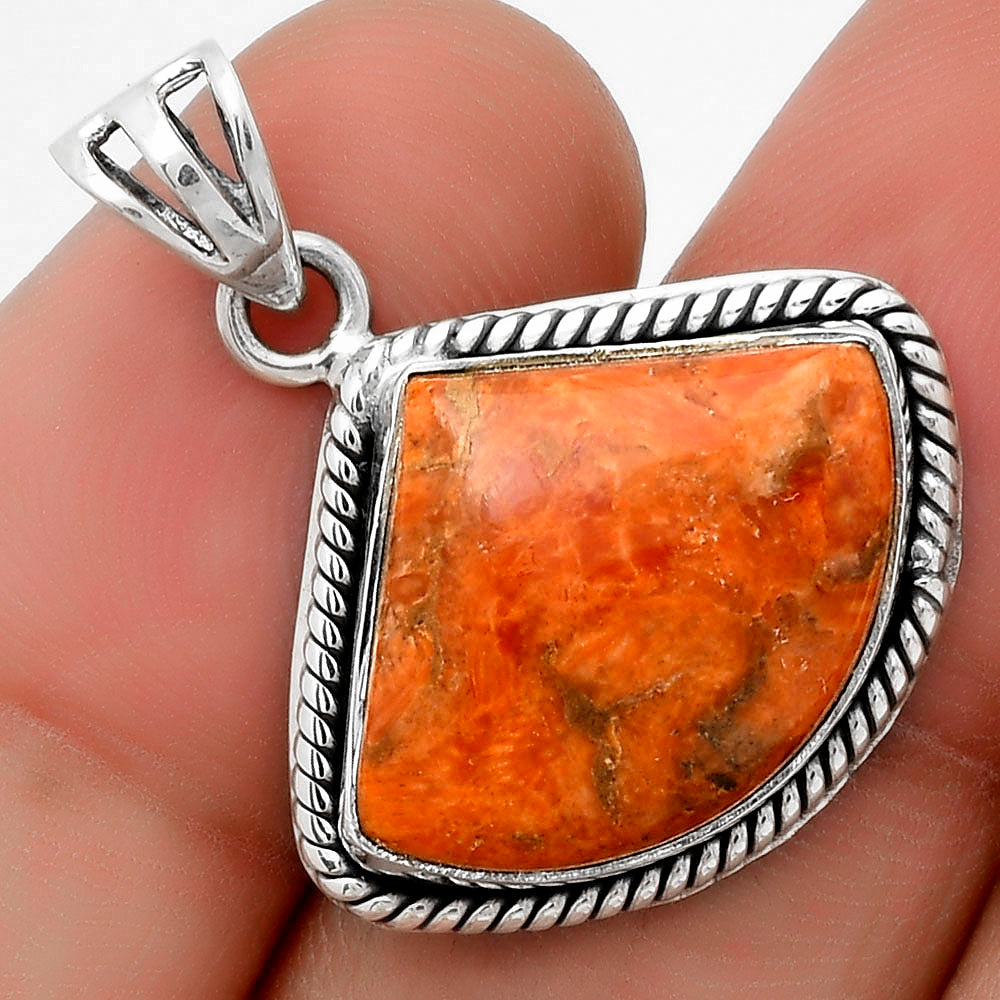 Red Sponge Coral Pendant T-1005 DGTP01001
