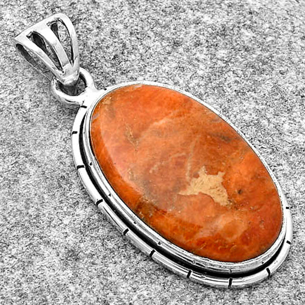 Red Sponge Coral Pendant T-1006 DGTP01037