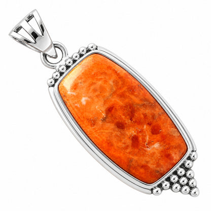 Red Sponge Coral Pendant T-1007 DGTP01041