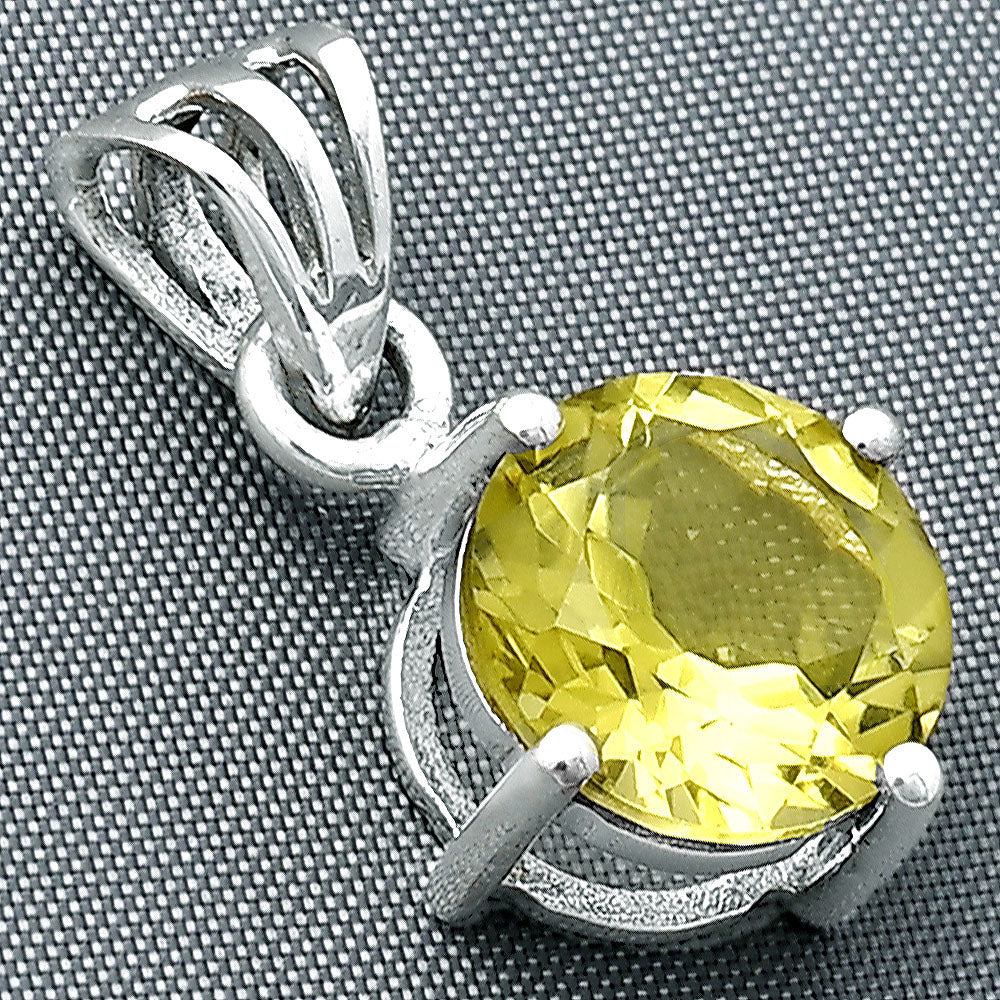 Lemon Quartz Pendant T-1003 DGTP01052_D