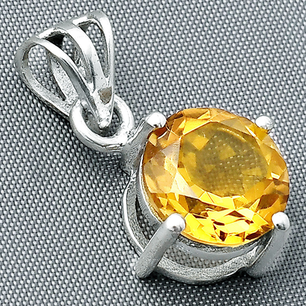 Whiskey Quartz Pendant T-1003 DGTP01052_F