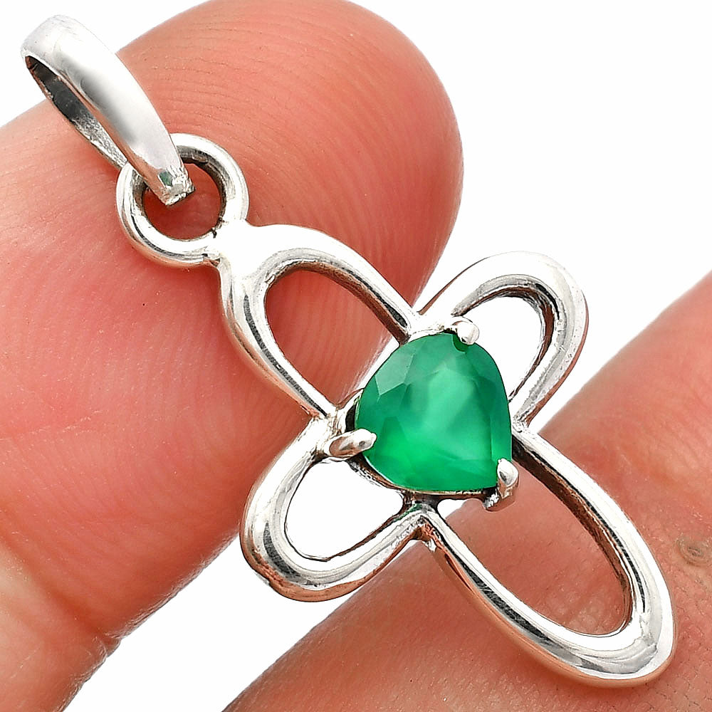 Green Onyx Pendant T-1011 DGTP01054_B