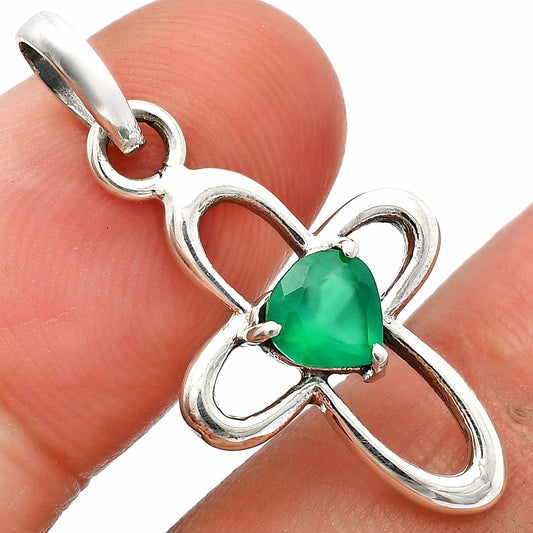 Green Onyx Pendant T-1011 DGTP01054_B