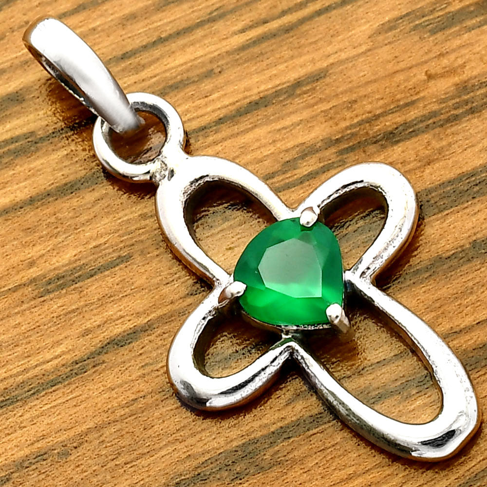 Green Onyx Pendant T-1011 DGTP01054_B