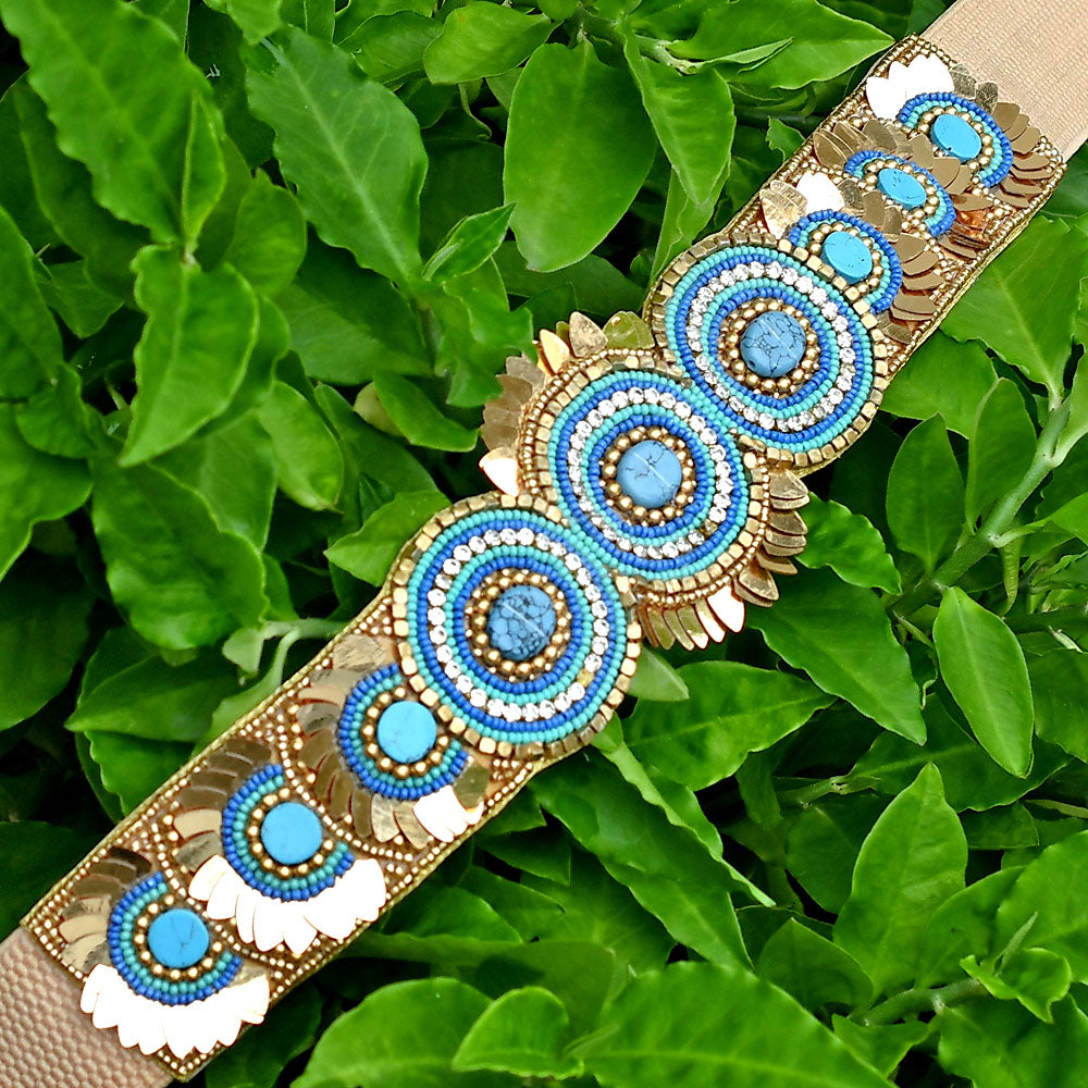 Ethnic Bohemian Boho Gypsy style Beaded Belt FBL1001