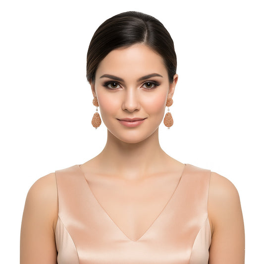 Colorful Beaded Earrings,Hoop Dangle Earrings, Bohemia Drops Earrings, Tassel Earrings FER1019