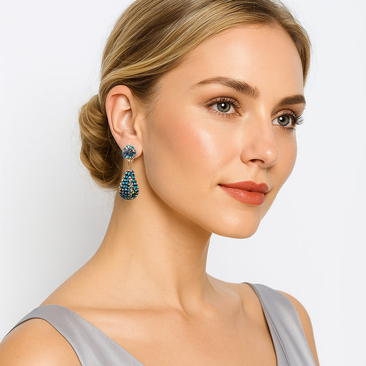 Colorful Beaded Earrings,Hoop Dangle Earrings, Bohemia Drops Earrings, Tassel Earrings FER1023