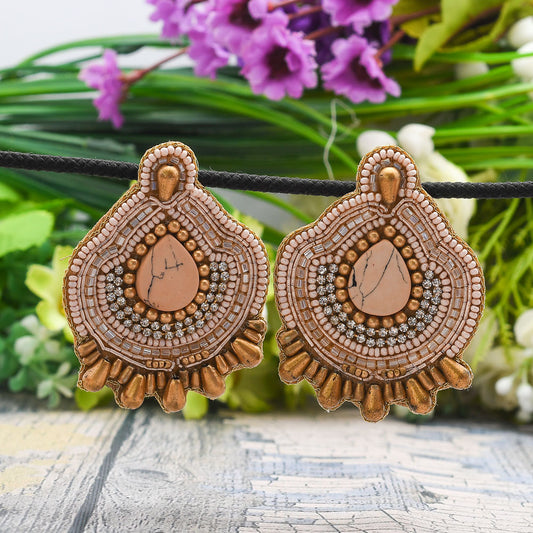 Colorful Beaded Earrings,Hoop Dangle Earrings, Bohemia Drops Earrings, Tassel Earrings FER1024