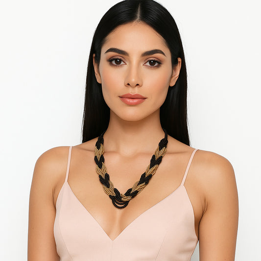 Beaded Paparazzi Seed Bead Bohemian Boho Beaded Necklace FNC1002