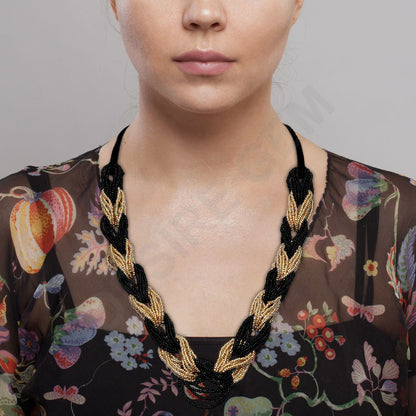 Beaded Paparazzi Seed Bead Bohemian Boho Beaded Necklace FNC1002