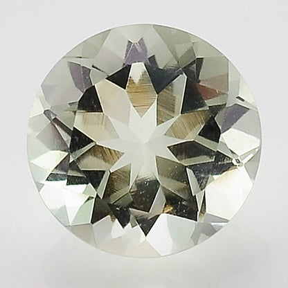 Natural Prasiolite (Green Amethyst) Round Shape Standard Cut Loose Gemstone GAM1001