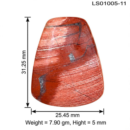 Snake Skin Jasper 31.25x25.45x5 mm Fancy Gemstone LS01005-11