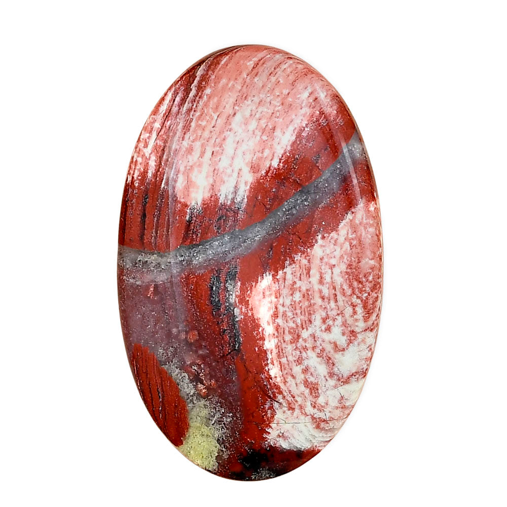 Snake Skin Jasper 41x25x5.4 mm Oval Gemstone LS01017-11