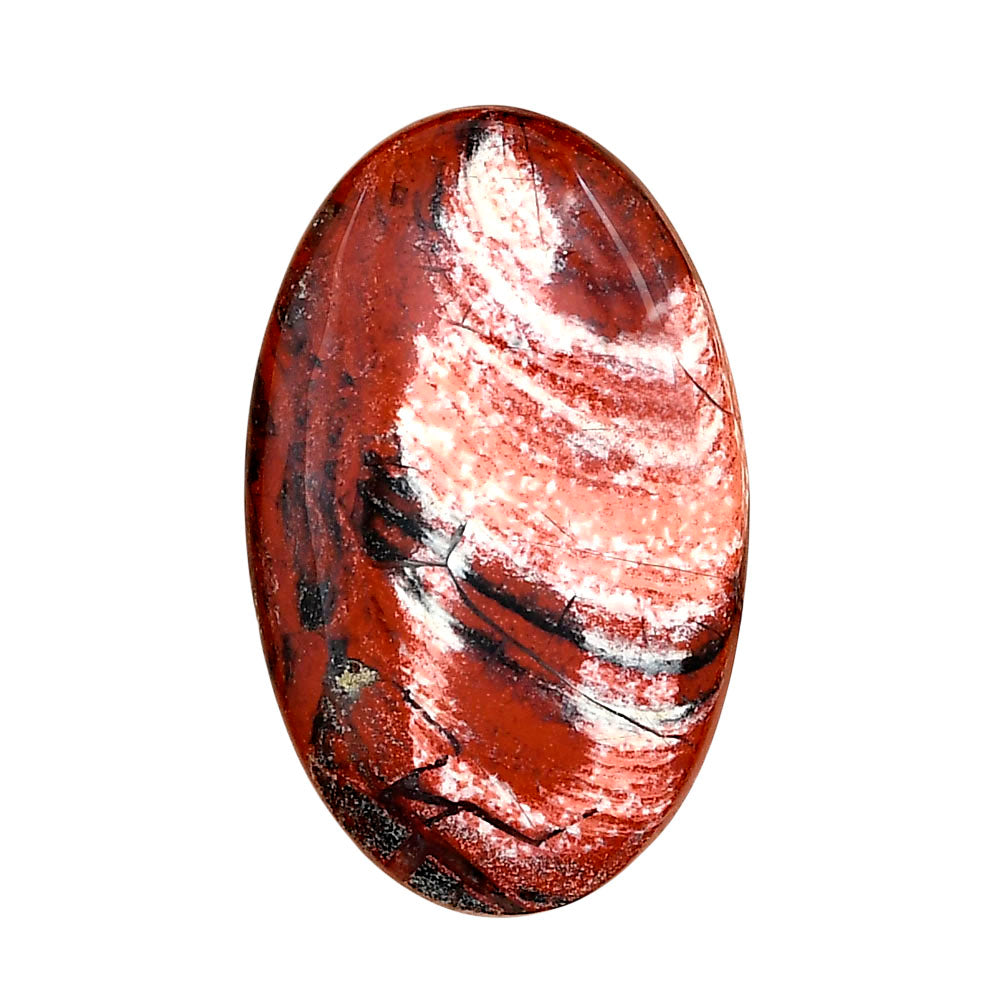 Snake Skin Jasper 36.7x22.75x5 mm Oval Gemstone LS01026-11