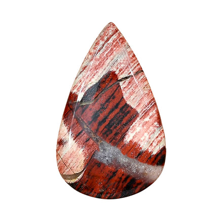 Snake Skin Jasper 35.5x22.1x4.5 mm Pear Gemstone LS01030-11