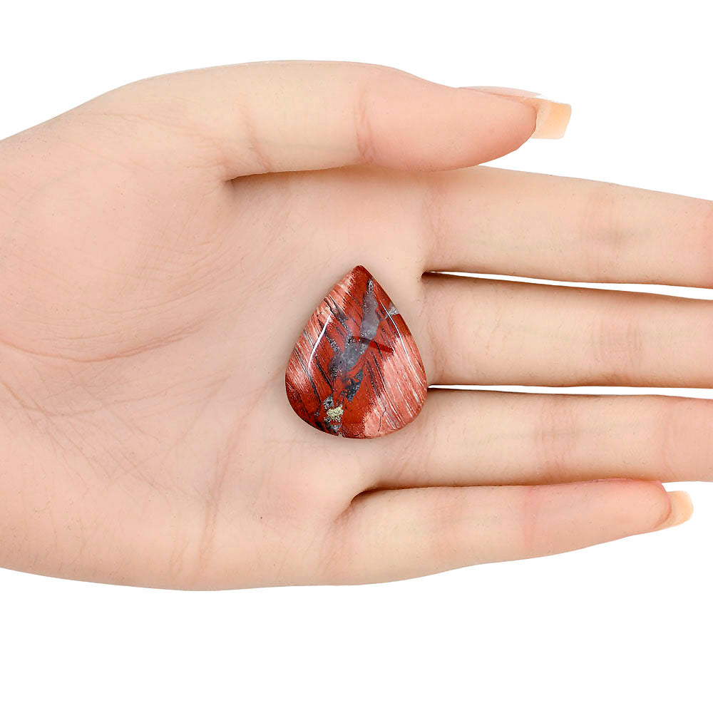 Snake Skin Jasper 29.15x24x5 mm Pear Gemstone LS01035-11