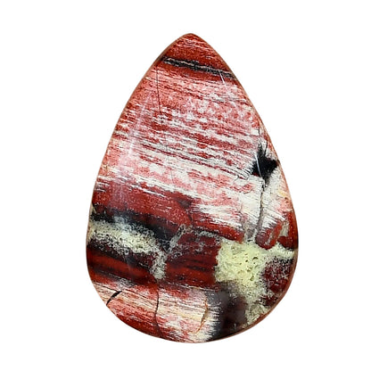Snake Skin Jasper 29.85x20.55x5 mm Pear Gemstone LS01036-11