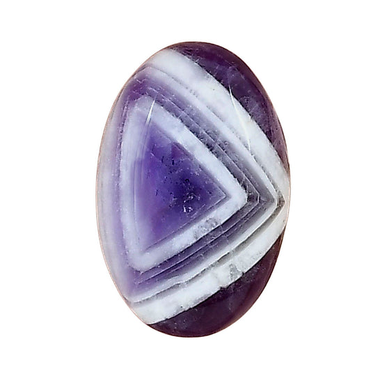 Chevron Amethyst 20.7x13.6x5.5 mm Oval Gemstone LS01041-12