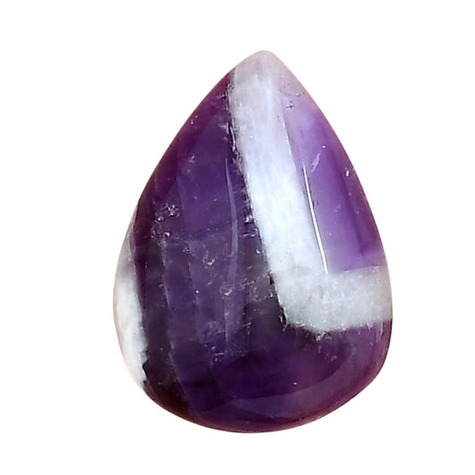 Chevron Amethyst 22.5x16.6x6 mm Pear Gemstone LS01043-12