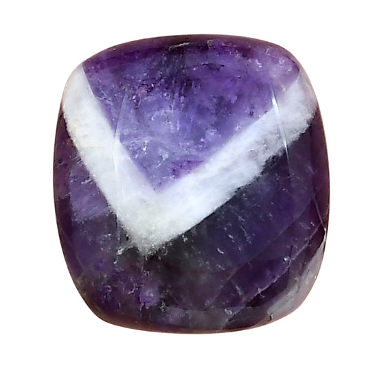 Chevron Amethyst 21.3x19.6x7 mm Cushion Gemstone LS01045-12