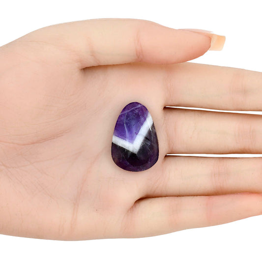 Chevron Amethyst 27.8x19.2x5.5 mm Fancy Gemstone LS01048-12