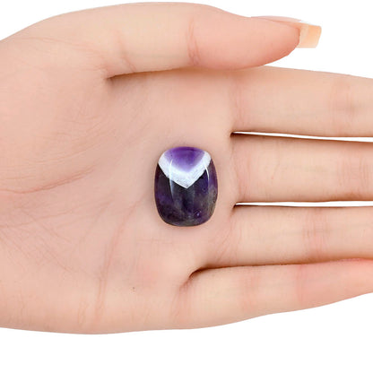 Chevron Amethyst 21.65x17.3x5.2 mm Cushion Gemstone LS01049-12