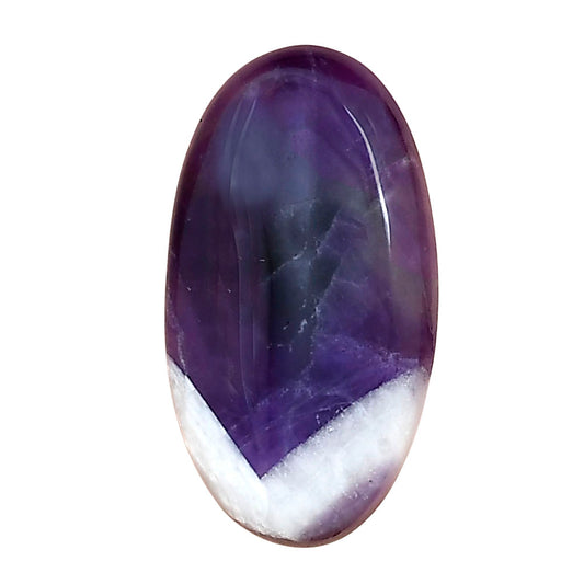 Chevron Amethyst 27.85x15.2x5 mm Oval Gemstone LS01050-12