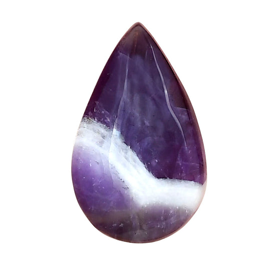 Chevron Amethyst 26.3x16x6 mm Pear Gemstone LS01051-12