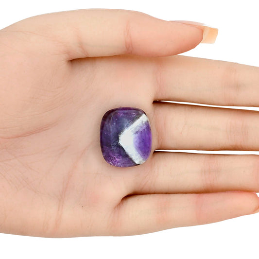 Chevron Amethyst 23.3x20.3x6.5 mm Cushion Gemstone LS01052-12