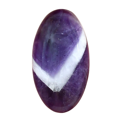 Chevron Amethyst 30.4x16.9x7 mm Oval Gemstone LS01053-12