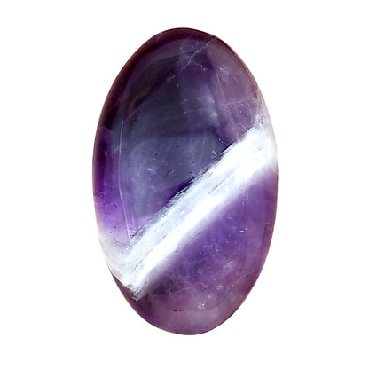 Chevron Amethyst 28x17x6.5 mm Oval Gemstone LS01054-12