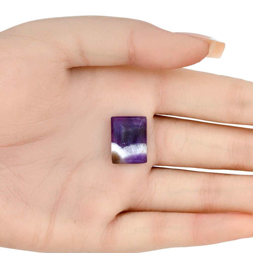 Chevron Amethyst 17.65x13.45x5.5 mm Baguette Gemstone LS01055-12
