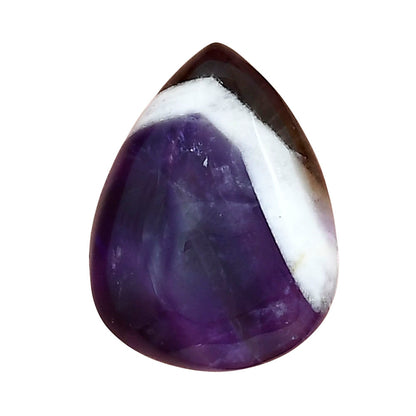 Chevron Amethyst 24.3x18.5x7.8 mm Pear Gemstone LS01056-12