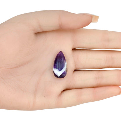 Chevron Amethyst 24.5x13x7 mm Pear Gemstone LS01057-12