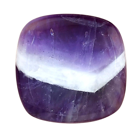 Chevron Amethyst 21.1x20.85x5 mm Cushion Gemstone LS01061-12
