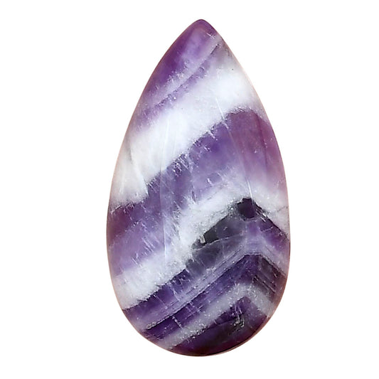 Chevron Amethyst 29x16x6.7 mm Oval Gemstone LS01062-12
