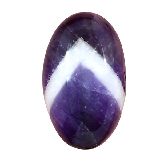 Chevron Amethyst 24.2x14.8x8 mm Oval Gemstone LS01063-12