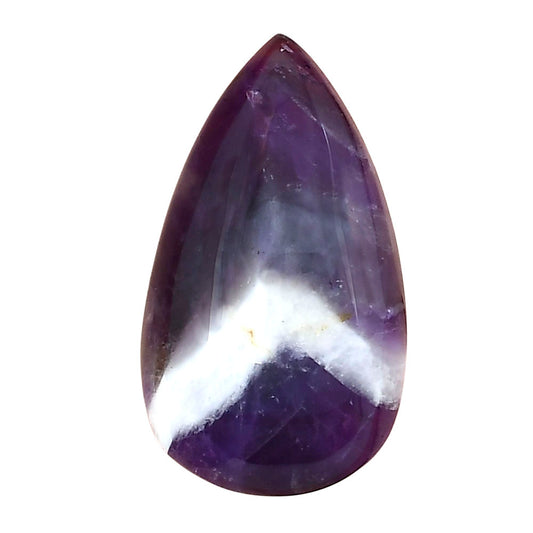 Chevron Amethyst 29.75x17.2x7 mm Pear Gemstone LS01064-12