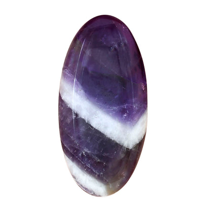 Chevron Amethyst 36.85x18x6 mm Oval Gemstone LS01065-12