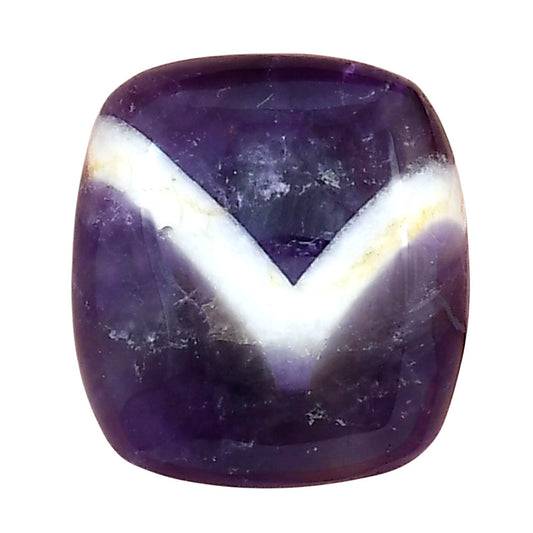 Chevron Amethyst 21.15x19.5x8 mm Cushion Gemstone LS01068-12