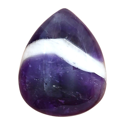 Chevron Amethyst 23.6x19.6x7.5 mm Pear Gemstone LS01069-12