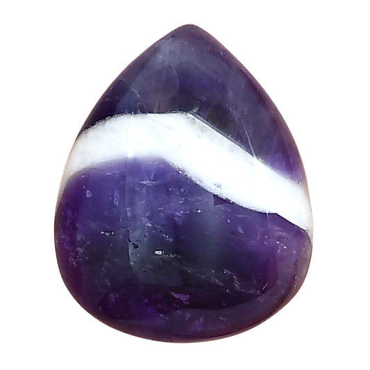 Chevron Amethyst 23.6x19.6x7.5 mm Pear Gemstone LS01069-12