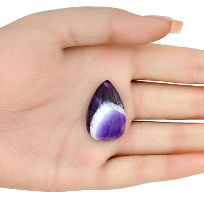 Chevron Amethyst 29.5x19.5x7 mm Pear Gemstone LS01071-12