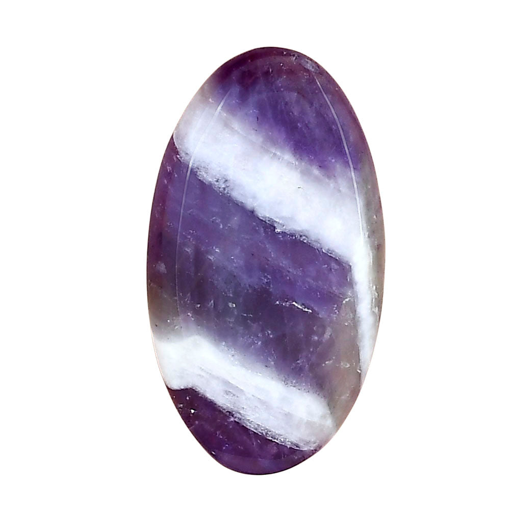 Chevron Amethyst 31x17.25x4.4 mm Oval Gemstone LS01072-12