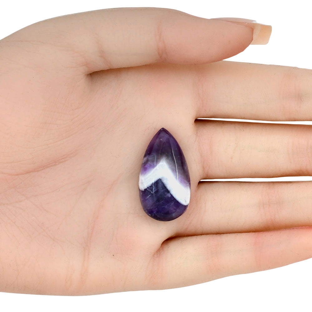 Chevron Amethyst 29x16.3x8 mm Pear Gemstone LS01074-12